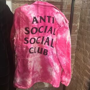 ANTI SOCIAL SOCIAL CLUB PINK JACKET NWT SIZE SMALL